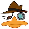 Phineas and Ferb Agent Perry Peel and Stick Giant Wall Decal